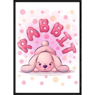 Tableau animal lapin – 23x32