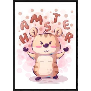 Tableau animal hamster – 23x32