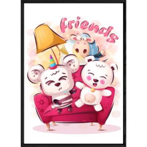 Tableau multi-animaux – 23x32