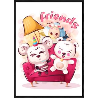 Tableau multi-animaux – 23x32