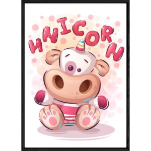 Tableau animal licorne – 32x42