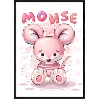 Tableau animal souris – 23x32