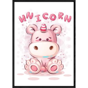 Tableau animal licorne – 23x32