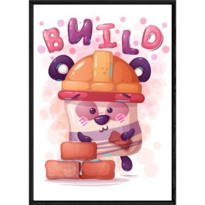 Tableau animal ourson – 23x32