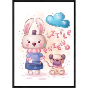 Tableau animal lapin – 23x32