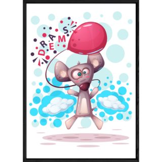 Tableau animal souris – 23x32
