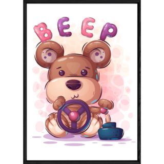 Tableau animal ourson – 23x32