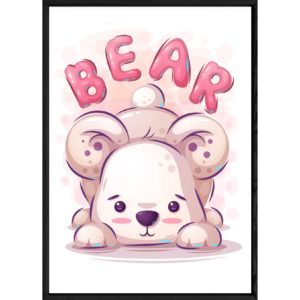 Tableau animal ourson – 32x42