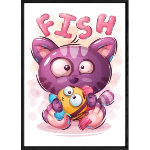 Tableau animal chat – 23x32