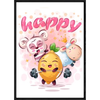 Tableau multi-animaux – 23x32