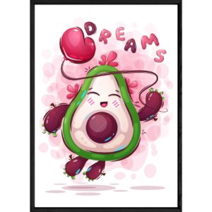 Tableau fruit avocat – 23x32