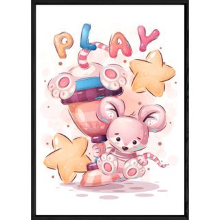 Tableau animal souris – 23x32