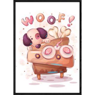 Tableau animal chien – 23x32