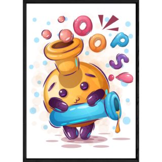 Tableau objet fiole – 23x32