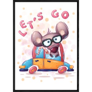 Tableau animal souris – 23x32