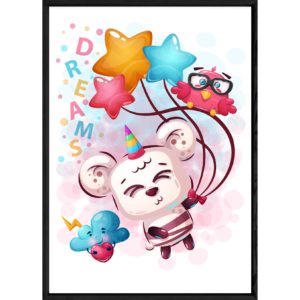 Tableau animal ourson – 23x32