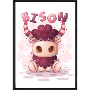 Tableau animal bison – 32x42