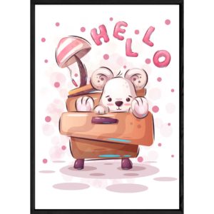 Tableau animal ourson – 32x42