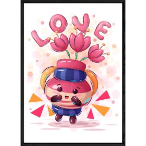 Tableau objet fiole – 23x32