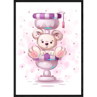Tableau animal ourson – 23x32