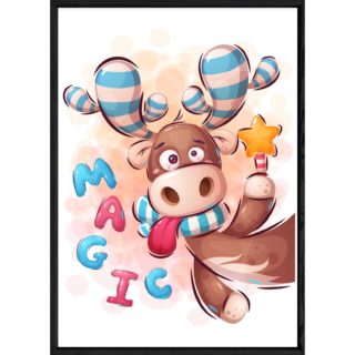 Tableau animal cerf – 23x32