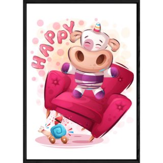 Tableau animal licorne – 23x32