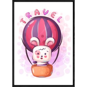 Tableau animal lapin – 23x32