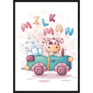 Tableau animal vache – 23x32