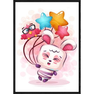 Tableau animal lapin – 23x32