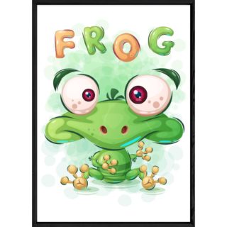 Tableau animal grenouille – 23x32