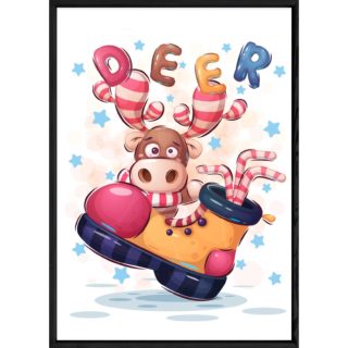 Tableau animal cerf – 23x32