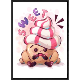 Tableau nourriture croissant – 23x32