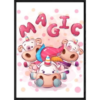 Tableau animal vache – 23x32