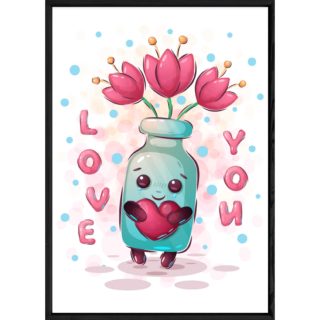 Tableau objet fiole – 23x32