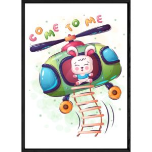 Tableau animal lapin – 23x32