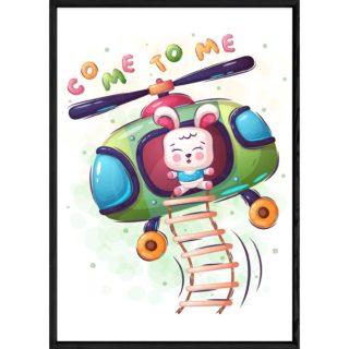 Tableau animal lapin – 23x32