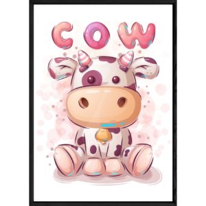Tableau animal vache – 23x32