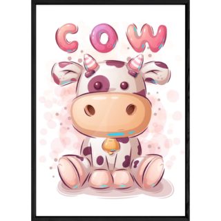 Tableau animal vache – 23x32