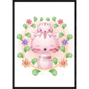 Tableau animal chat – 23x32