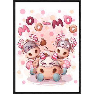 Tableau animal vache – 23x32