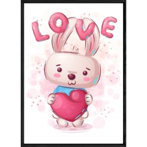 Tableau animal lapin – 32x42
