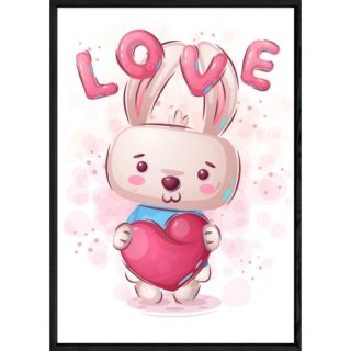 Tableau animal lapin – 23x32