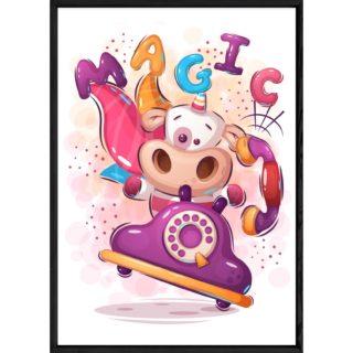 Tableau animal licorne – 23x32