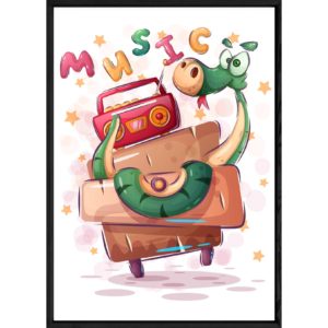 Tableau animal serpent – 32×42