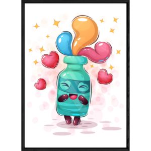 Tableau objet fiole – 23x32