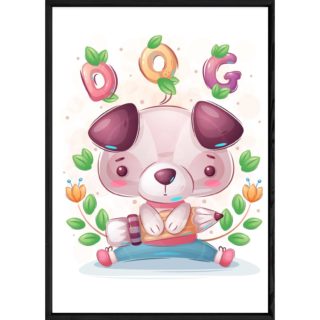 Tableau animal chien – 23x32
