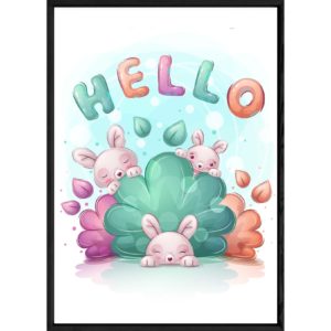 Tableau animal lapin – 23x32