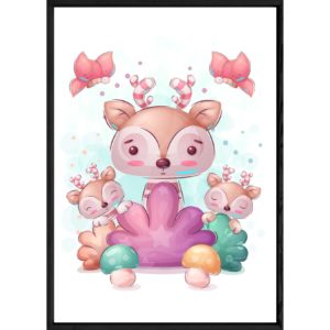 Tableau animal cerf – 32x42