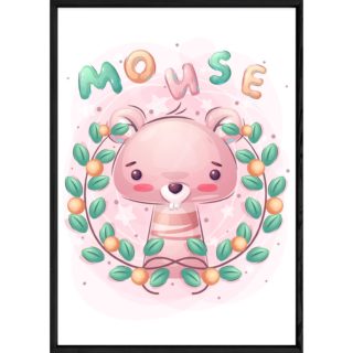 Tableau animal souris – 23x32