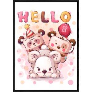 Tableau animal ourson – 23x32